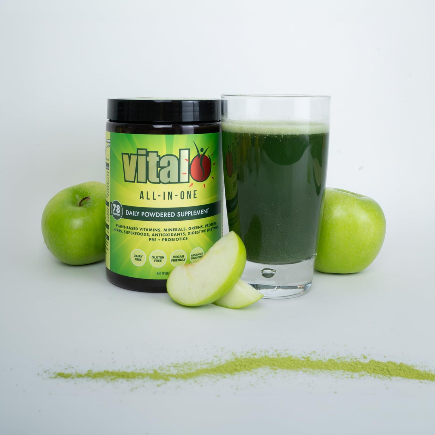 Vital All-in-One Daily Greens Powder – Probiotic Superfood (300 g)