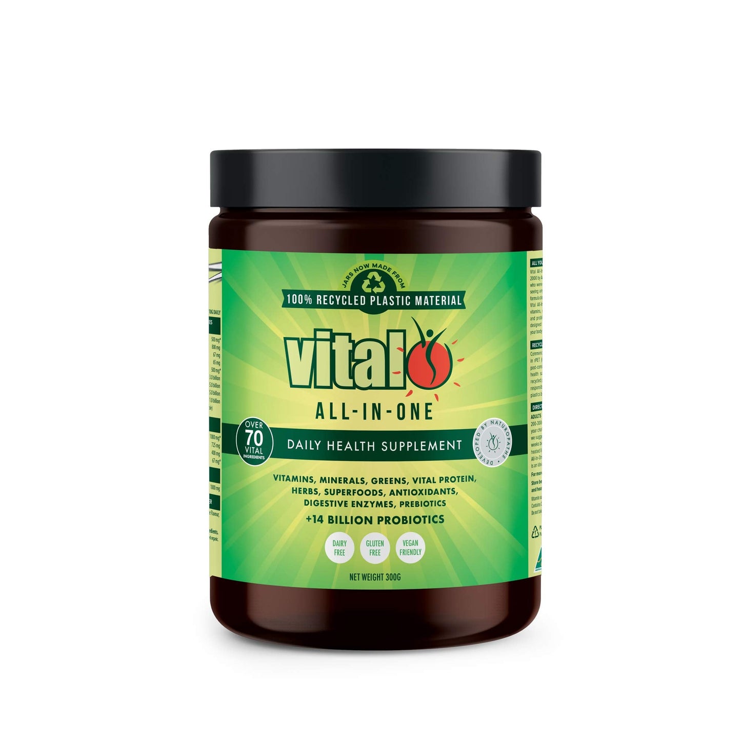 Vital Greens Antioxidant Superfood Powder – Natural Multivitamin 300g