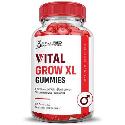 Justified Laboratories Vital Grow XL 1000mg ACV Gummies 2-Pack