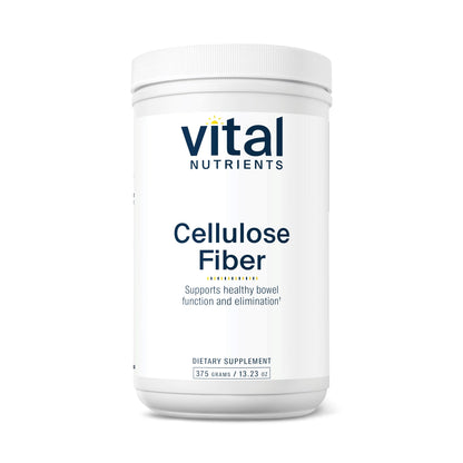 Vital Nutrients Cellulose Fiber Powder - 375g Insoluble Fiber | Gluten Free | Non-GMO | 60 Capsules
