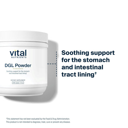Vital Nutrients DGL Powder – Vegan Licorice Root Extract for Digestive Health | Gluten Free | 120g