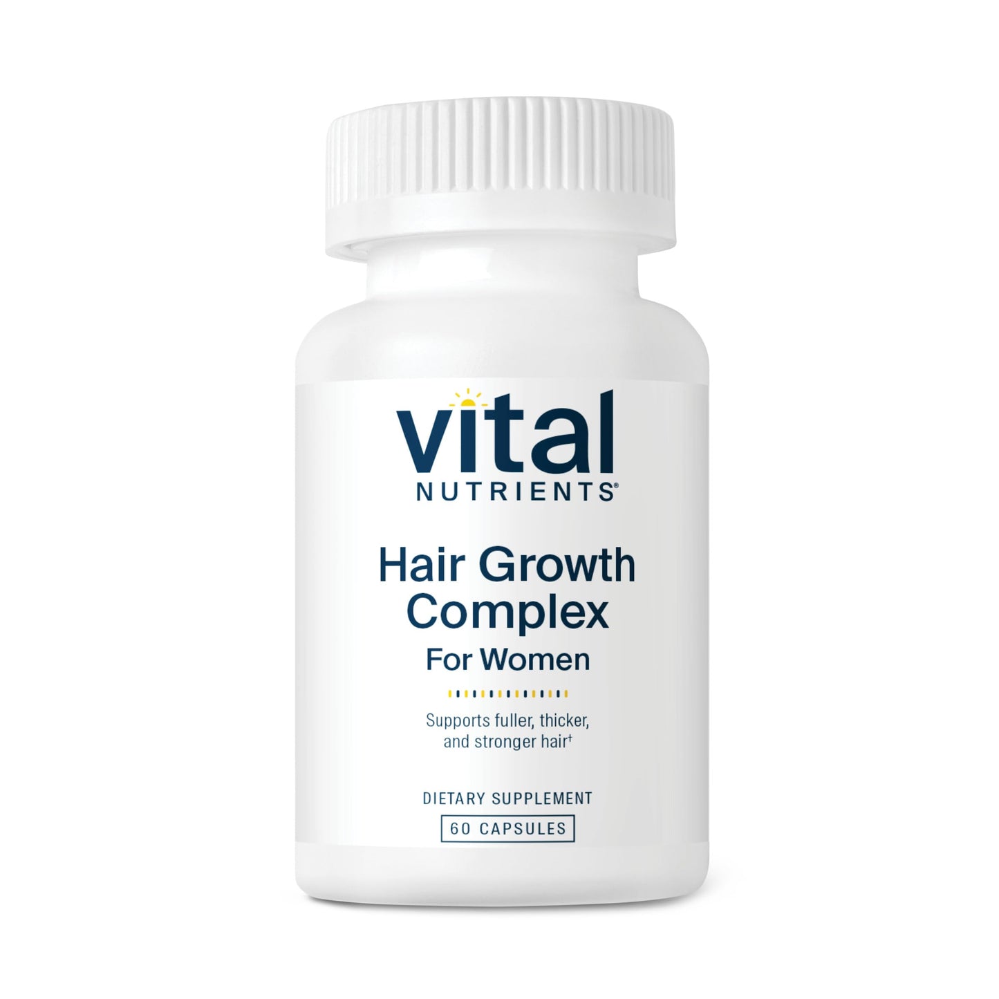Vital Nutrients Hair Growth Vitamins Complex for Women | Fuller, Thicker Hair | 60 Count | Vegan & Gluten Free