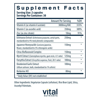 Vital Nutrients Herbal Biotic — Immune Support Supplement | 60 Capsules
