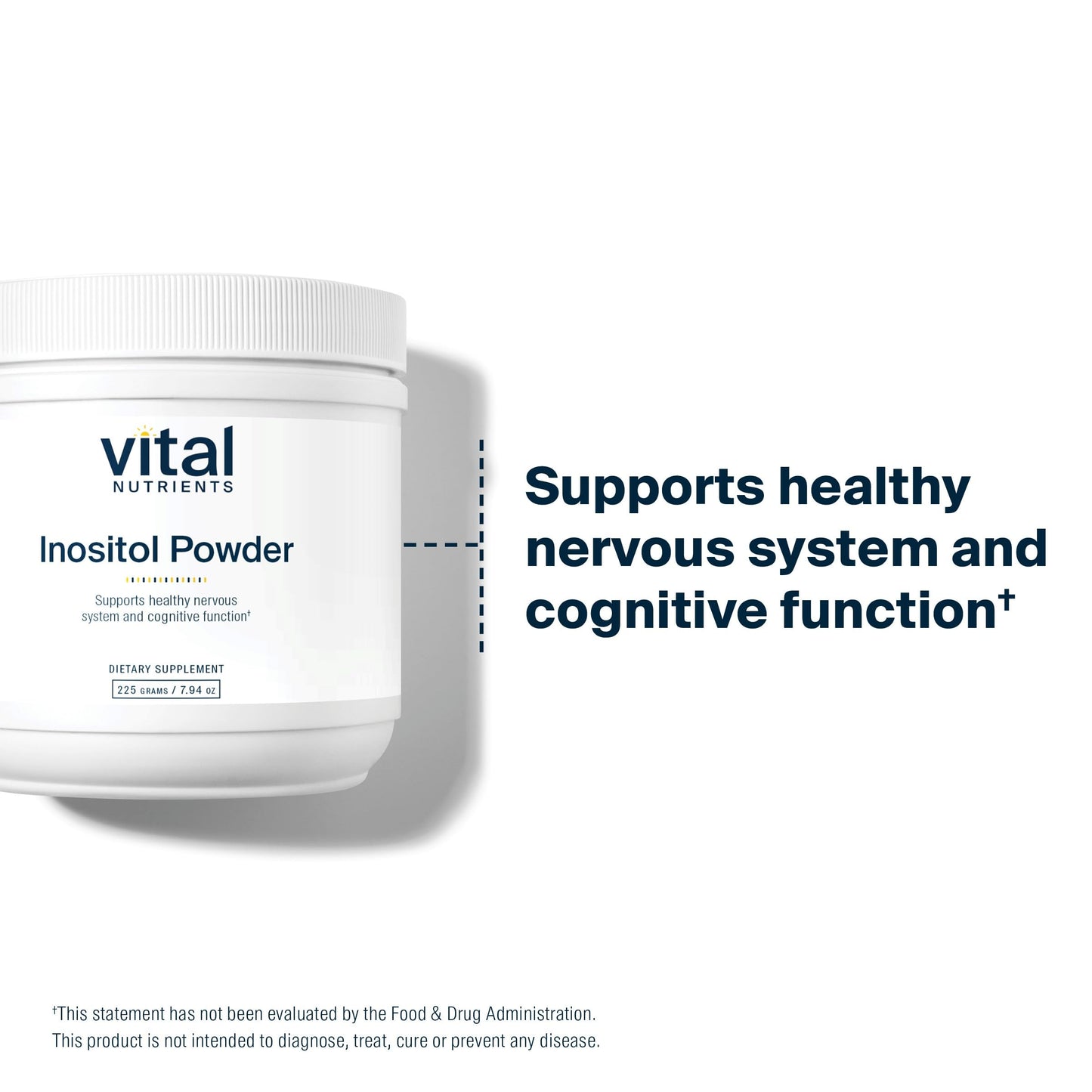 Vital Nutrients Inositol Powder | Myo-Inositol for Hormone & Energy Support | 56 Servings | Vegan, Gluten & Dairy Free