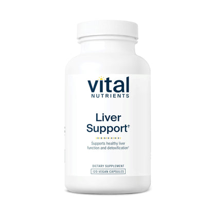 Vital Nutrients Liver Support Milk Thistle & Curcumin | Vegan, Gluten-Free | 120 Capsules