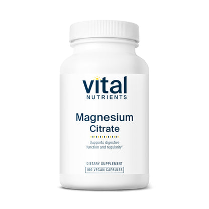 Vital Nutrients Magnesium Citrate 150mg – Supports Sleep, Relaxation & Health | Vegan, Gluten & Dairy Free | 100 Capsules