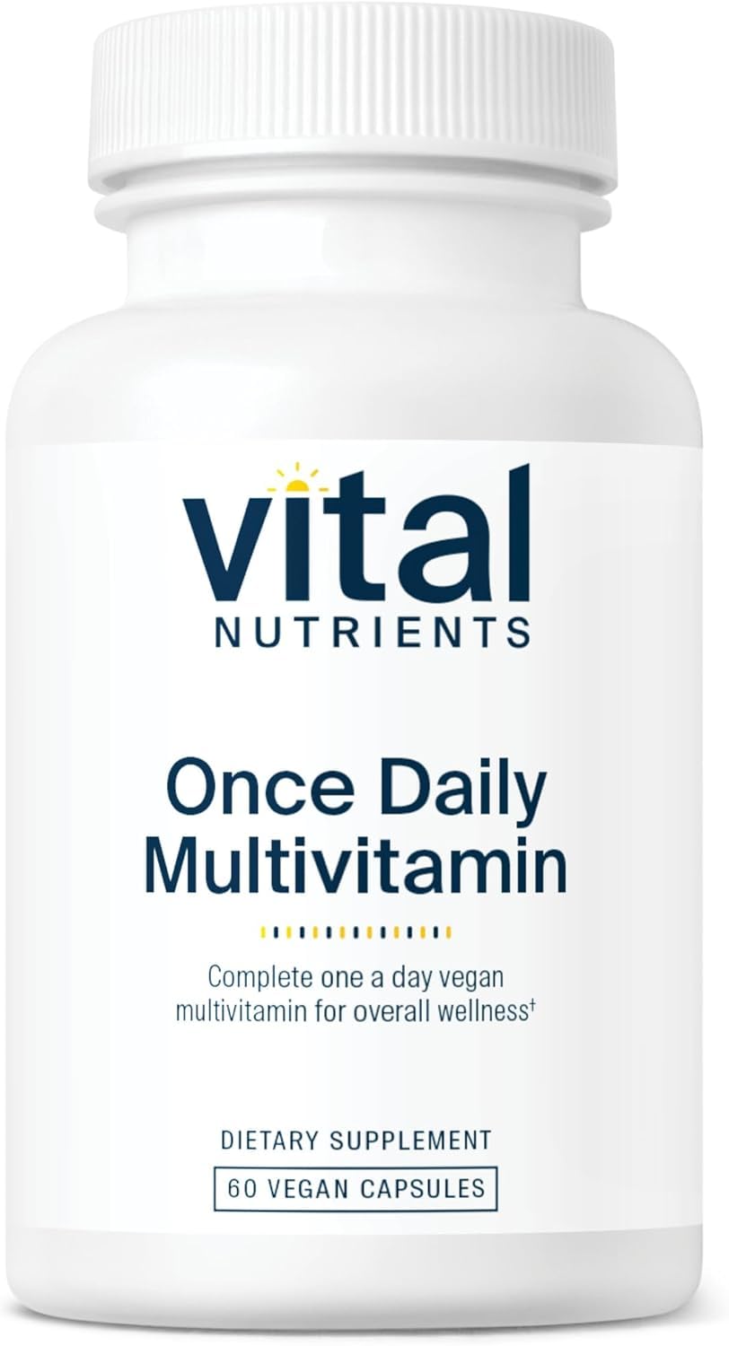 Vital Nutrients Once Daily Multivitamin – Vegan & Allergen-Free, 60 Capsules | 19 Essential Vitamins