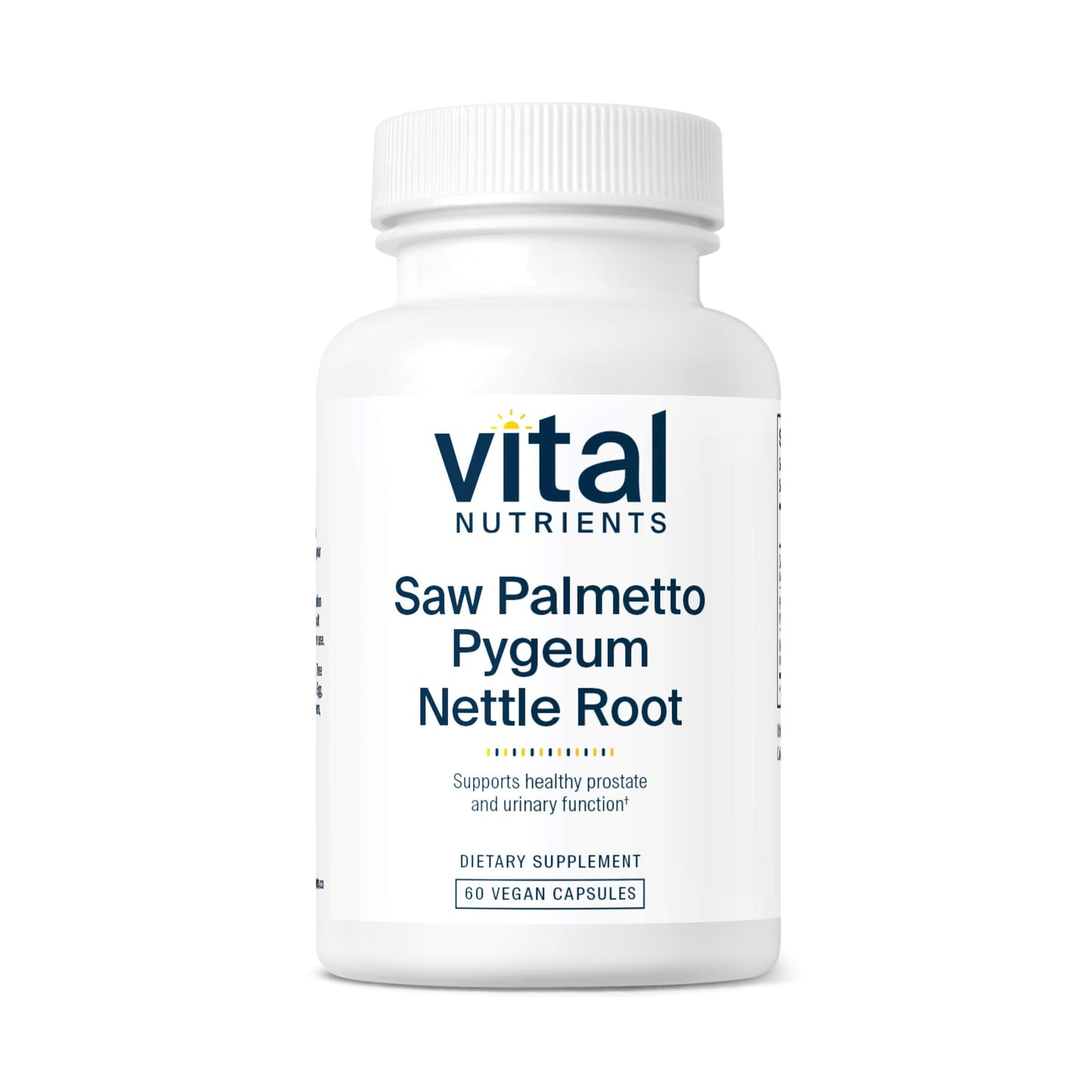 Vital Nutrients Saw Palmetto with Pygeum & Nettle Root – Vegan Prostate Support, 60 Capsules