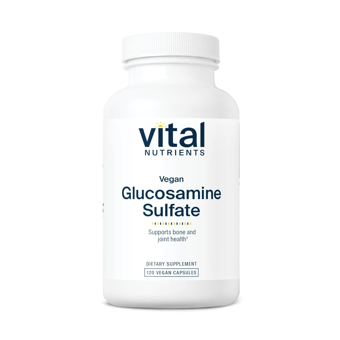 Vital Nutrients Vegan Glucosamine Sulfate 750mg – Joint Support, Cartilage & Mobility | Gluten-Free, Non-GMO | 60 Capsules