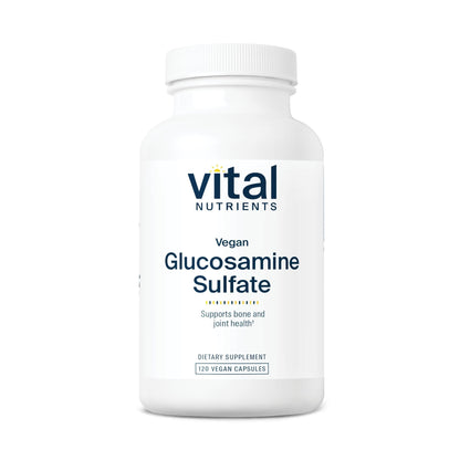 Vital Nutrients Vegan Glucosamine Sulfate 750mg – Joint Support, Cartilage & Mobility | Gluten-Free, Non-GMO | 60 Capsules