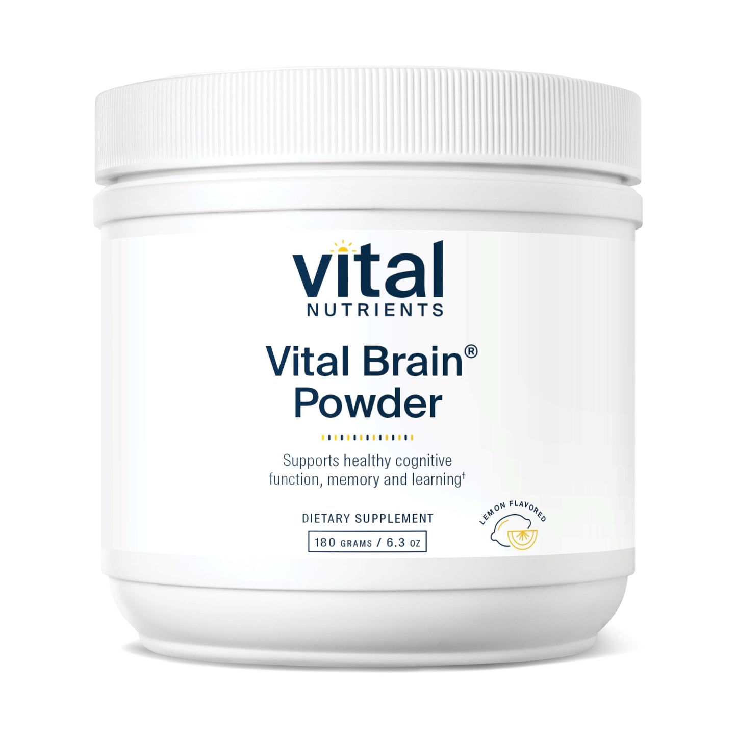 Vital Brain Powder – Nootropic with Phosphatidylserine & Acetyl-L-Carnitine | Lemon 150g