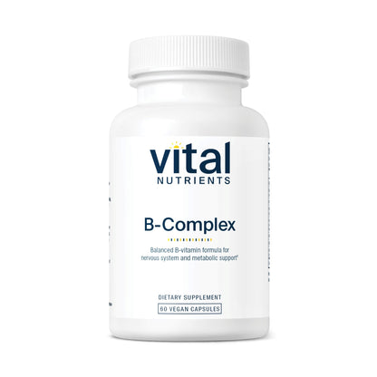 Vital Nutrients Vitamin B-Complex – Vegan Methylated B Vitamins | Energy, Metabolism & Heart Health