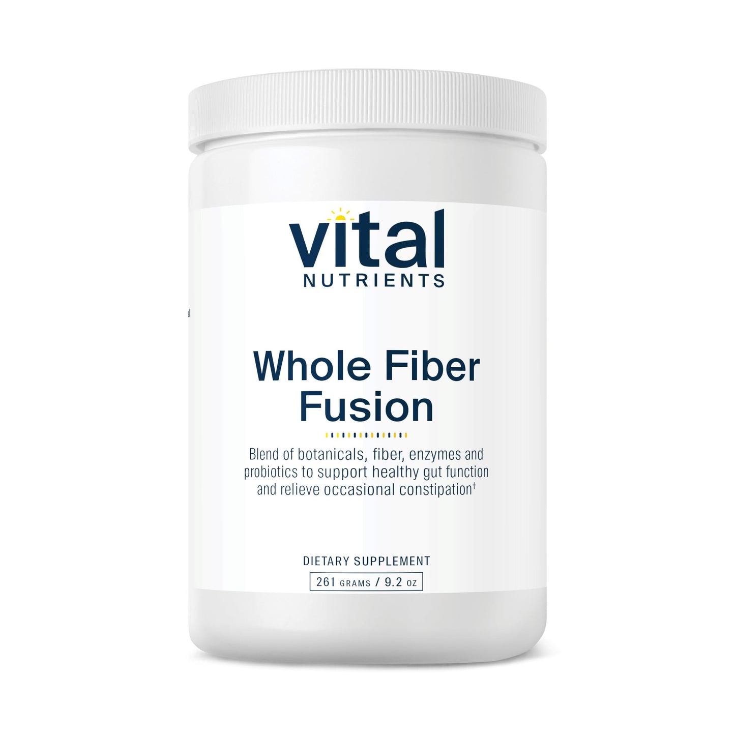 Vital Nutrients Whole Fiber Fusion Powder – Natural Dietary Fiber (Vegetarian) 261 g