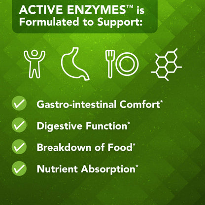 Vital Plan Active Enzymes Supplement by Dr. Bill Rawls – Digestive Enzymes for Gut Health (120 Capsules)