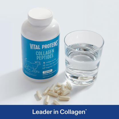 Vital Proteins Collagen Peptides Capsules for Women – 360 Capsules | Daily Wellness Support
