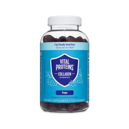 Vital Proteins Collagen Gummies – 2.5g VERISOL, Hair, Skin & Nails, Grape, 120 ct