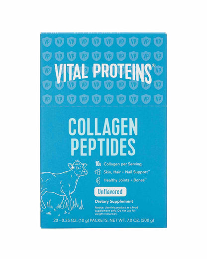 Vital Proteins Collagen Peptides 20 Ct Box, 0.35 Oz – Grass-Fed Collagen for Hair, Skin, Nails