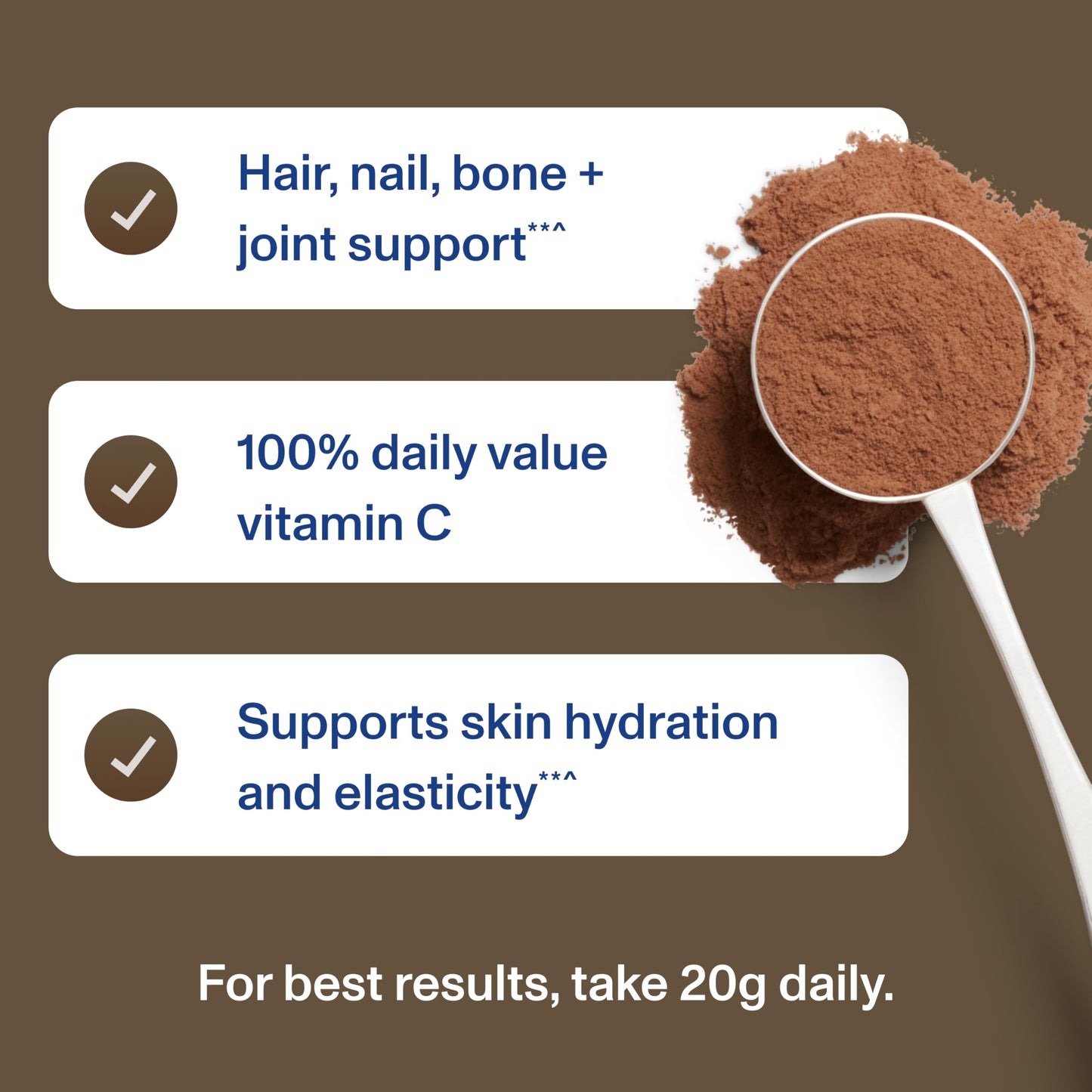 Vital Proteins Collagen Peptides Advanced with Hyaluronic Acid & Vitamin C – Chocolate Flavor, 24.7 oz