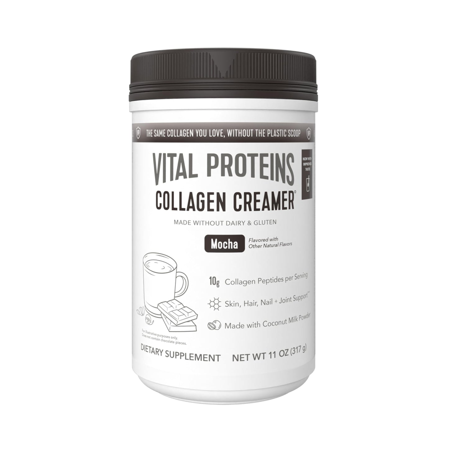Vital Proteins Collagen Peptides Powder – Mocha Coffee Creamer for Hair, Skin & Nails Support | 11.2 oz