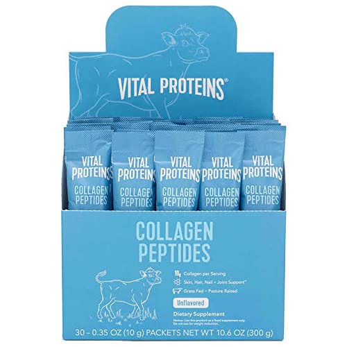 Vital Proteins Collagen Peptides Travel Packs – Type I & III, Unflavored, 10g (30-count)