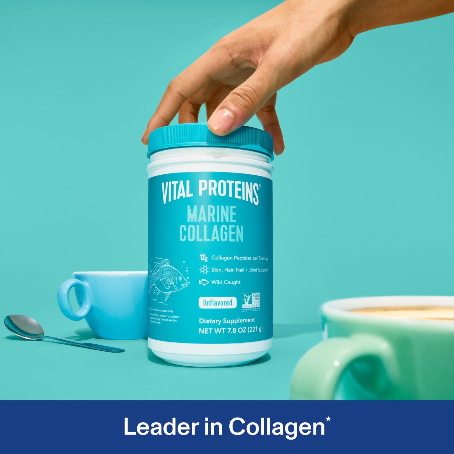 Vital Proteins Marine Collagen Peptides Powder – 12g Serving, 7.8 oz Canister