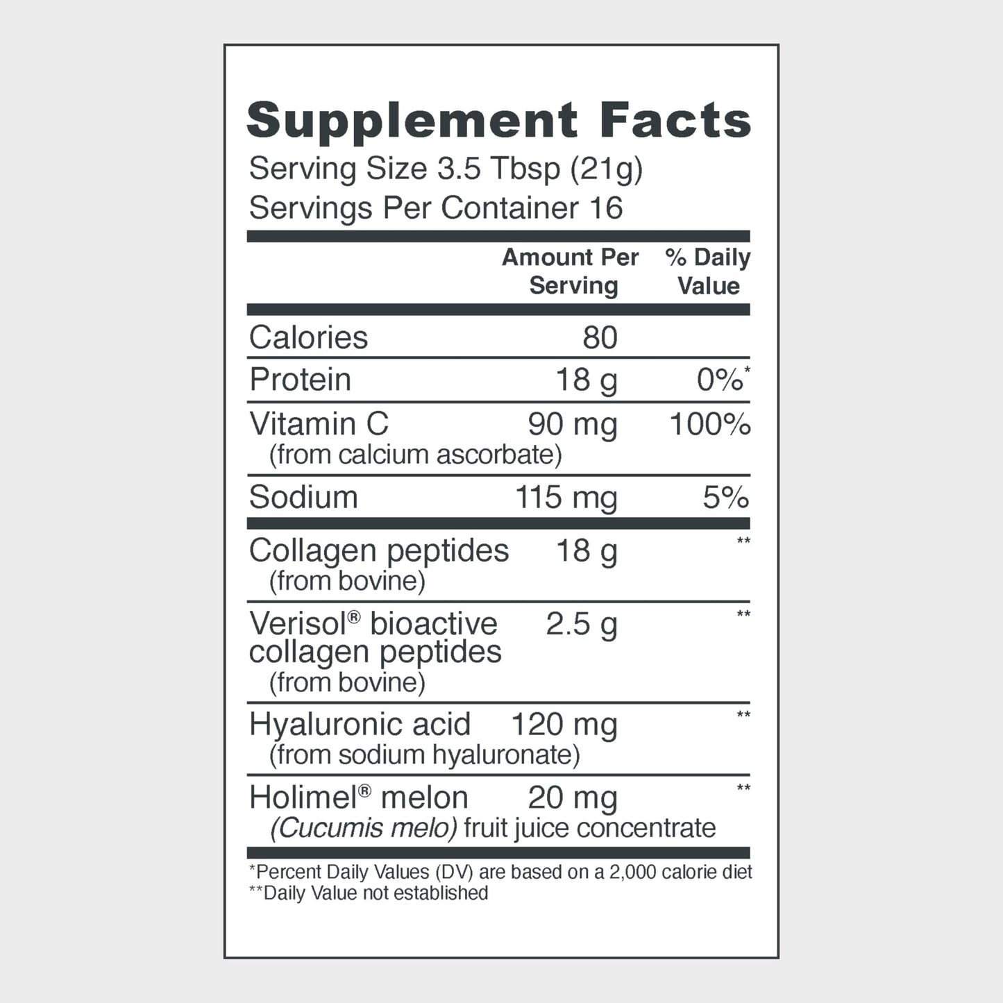 Vital Proteins Skin Complex Collagen – 20g Peptides, Vitamin C & Hyaluronic Acid, Unflavored 11.9oz