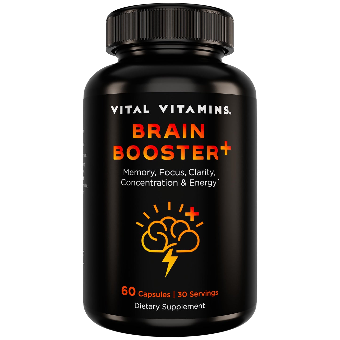 Vital Vitamins Nootropic Brain Supplement Plus – Memory & Focus (Lion's Mane) 60 Caps
