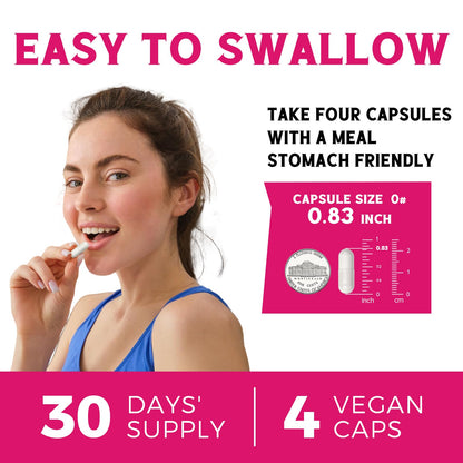 Vitalibre Inositol for Women | 40:1 Myo-Inositol & D-Chiro | 120 Vegan Capsules