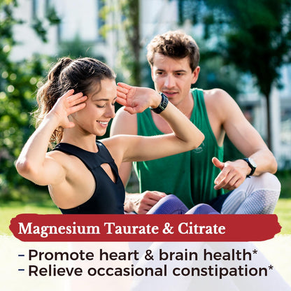 Vitalitown Magnesium Complex 500 mg | Chelated Glycinate, Citrate, Taurate & Malate | 240 Vegan Capsules | NSF Certified