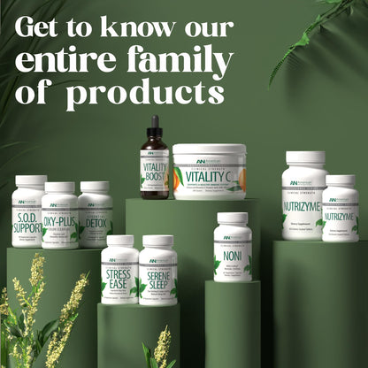 Vitality C American Nutriceuticals Stress Ease - Theanine Stress Balance Supplement for Calming, Mood Support & Cortisol Reduction