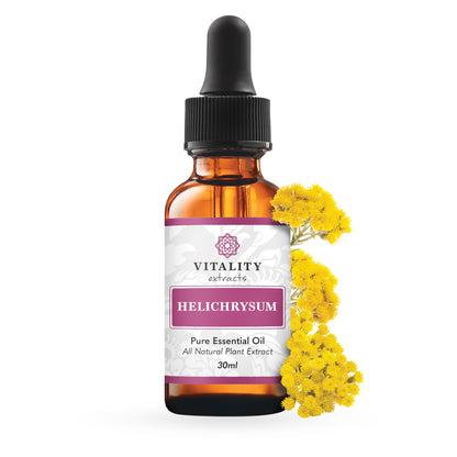 Vitality Extracts Helichrysum Essential Oil 30ml | Skin Care, Aromatherapy & Stress Relief