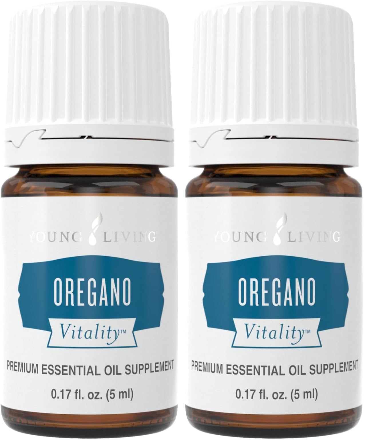 Vitality Oregano Essential Oil 5 ml by Young Living – Immune Support, Digestive Wellness, Pack of 2