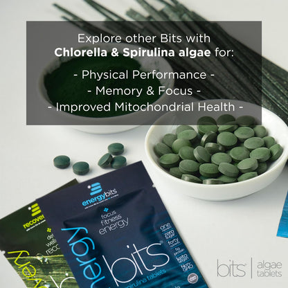 VITALITYbits - Organic Blended Spirulina & Chlorella Tablets - Algae Superfood - Energy, Self Care, Beauty - Replace Greens, Supplements, Protein, Snacks - Vegan, Keto, Gluten Free - 1000 Tablets Can