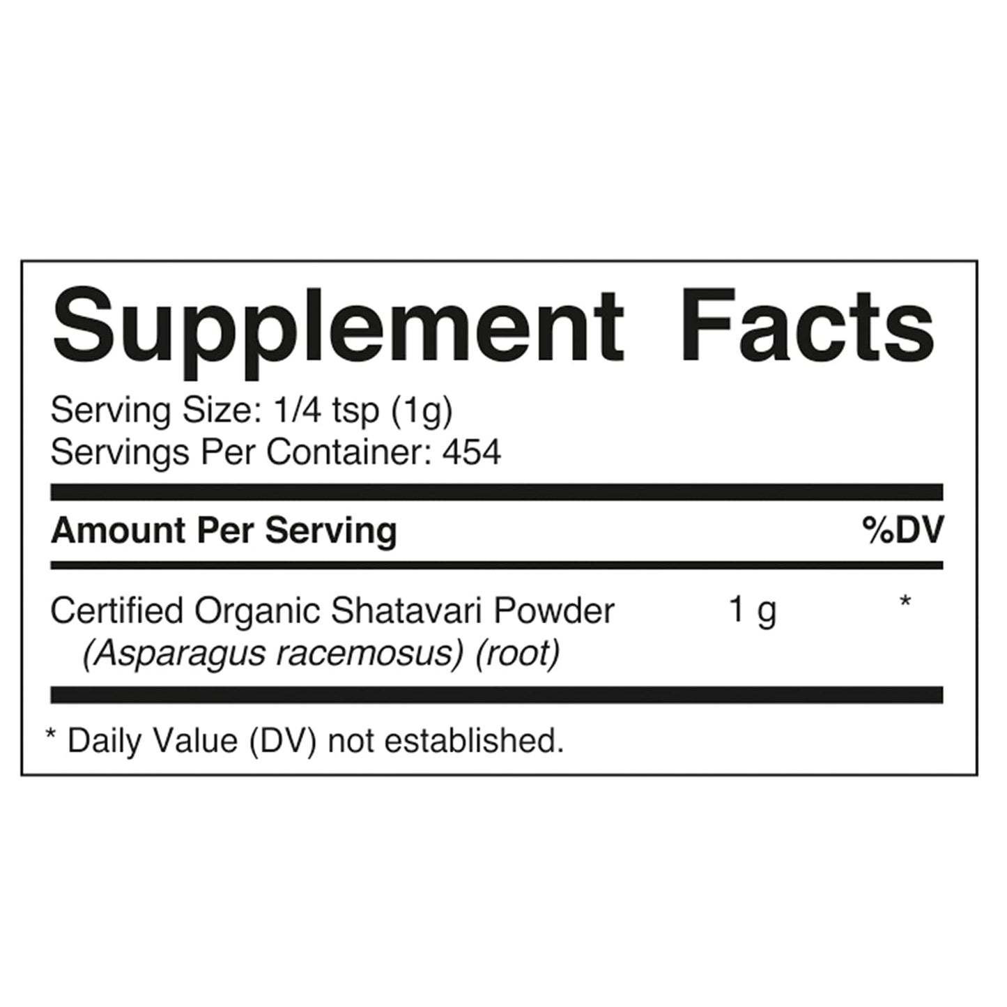 Vitamatic USDA Organic Shatavari Powder – 1 lb for Women's Health & Hormonal Balance