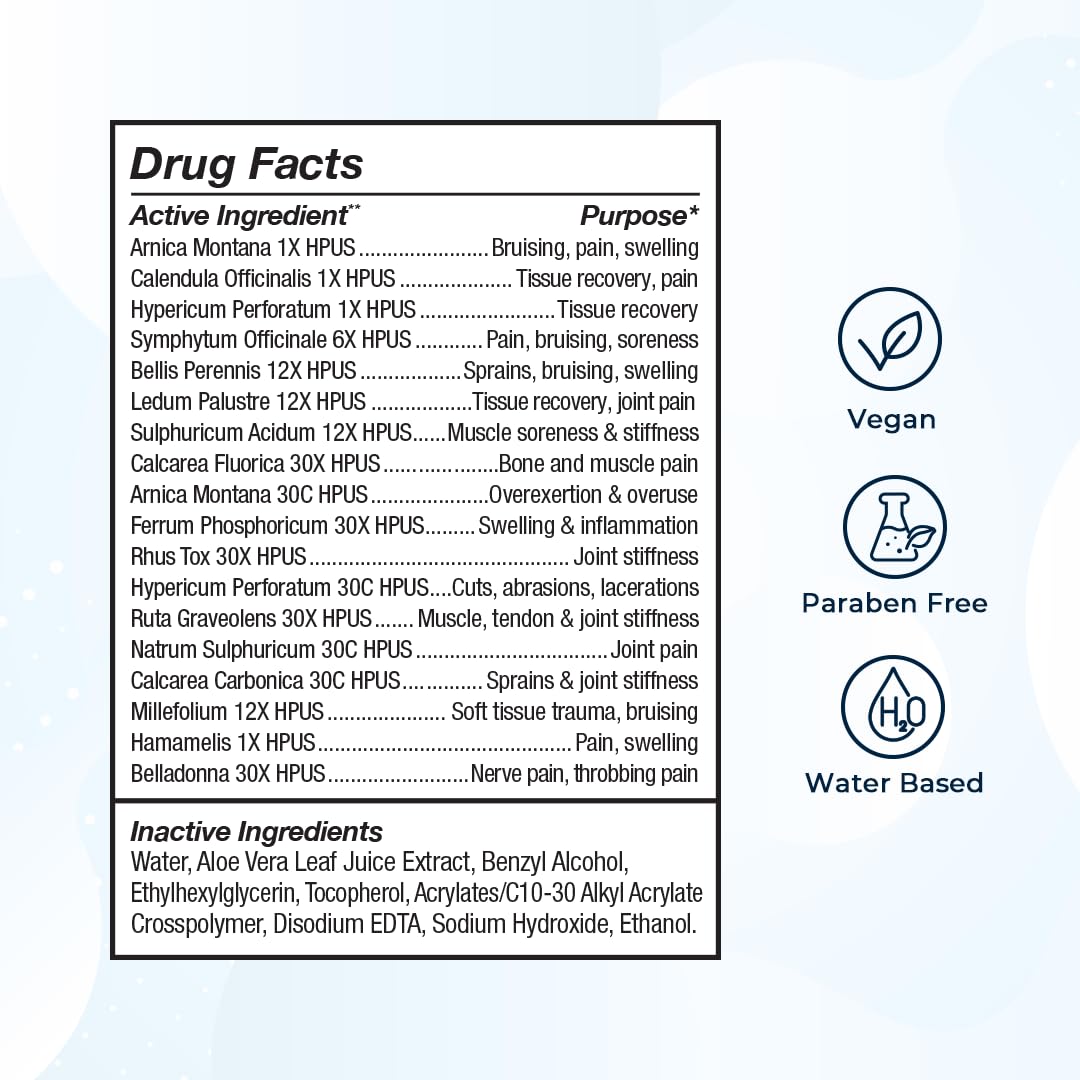 VitaMedica Arnica Gel Plus – Extra Strength, All-Natural Plant-Based Pain Relief for Bruising, Swelling & Soreness