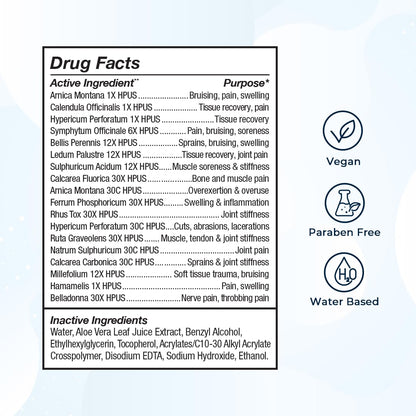 VitaMedica Arnica Gel Plus – Extra Strength, All-Natural Plant-Based Pain Relief for Bruising, Swelling & Soreness