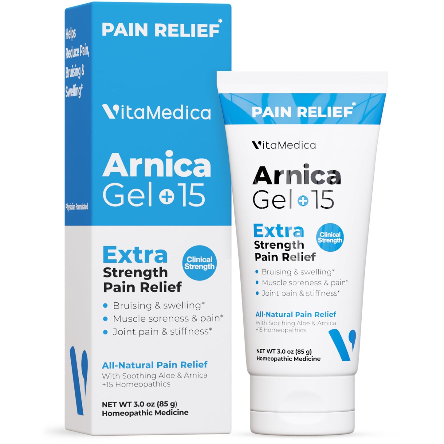 VitaMedica Arnica Gel Plus – Extra Strength, All-Natural Plant-Based Pain Relief for Bruising, Swelling & Soreness
