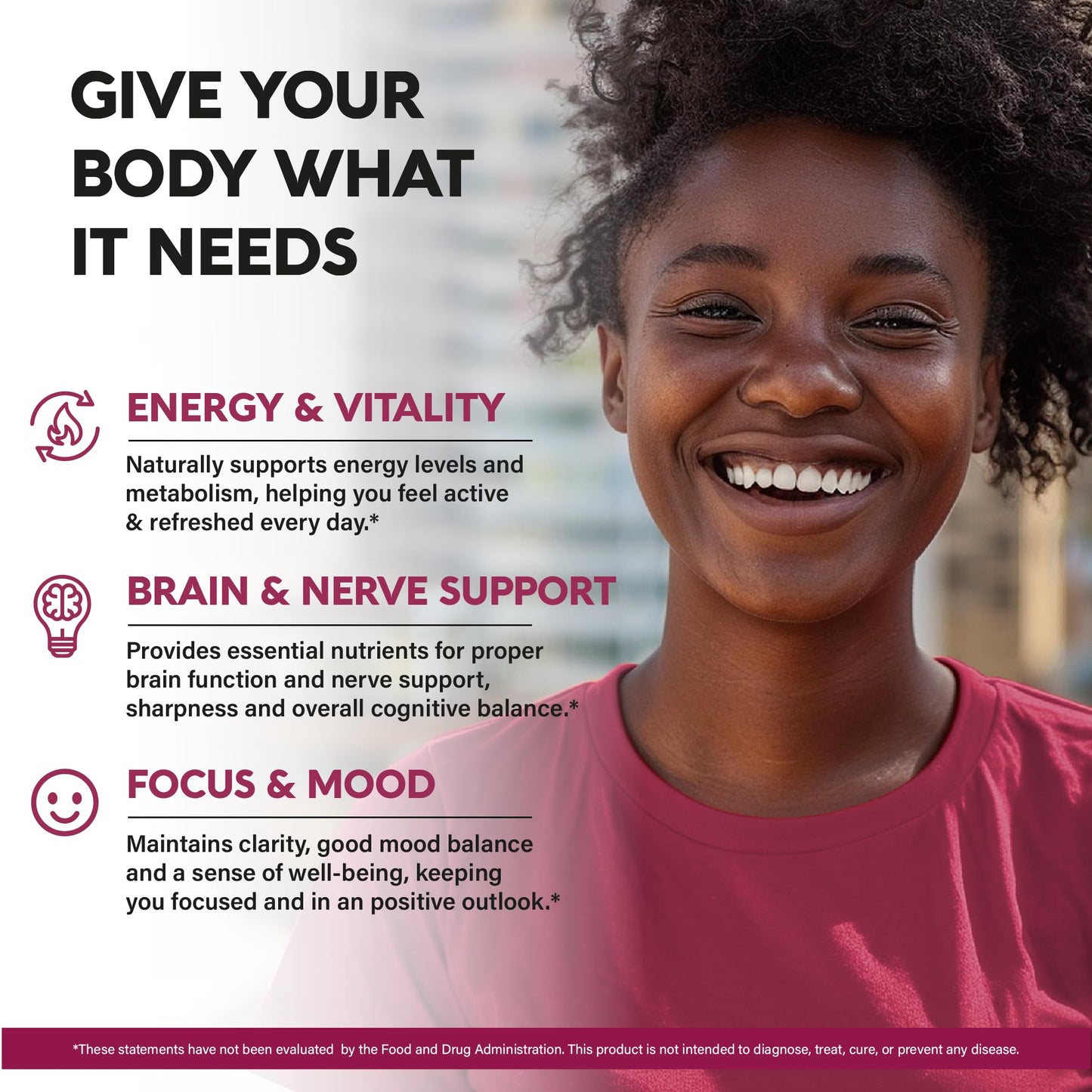 Vitamin B Complex for Men & Women – Made in USA – 120 Vegan Capsules