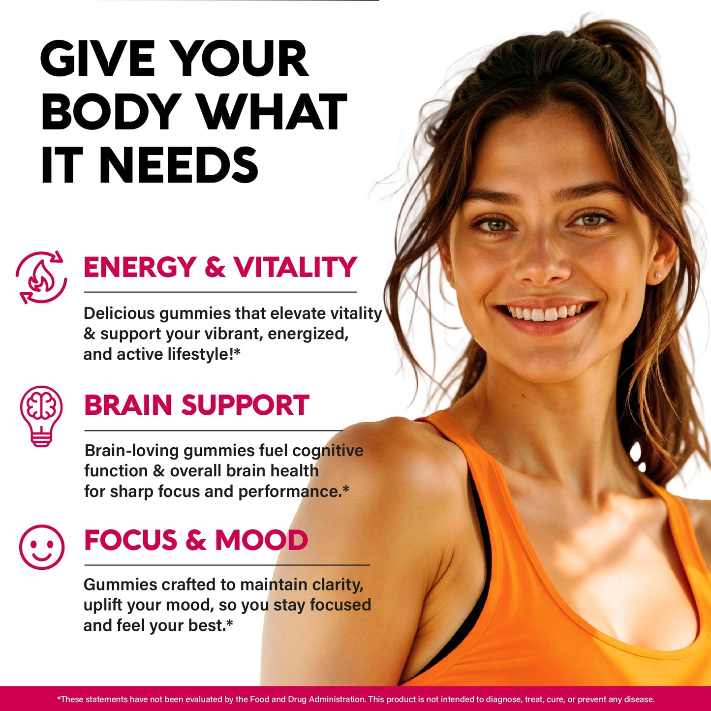 Vitamin B-Complex Gummies for Energy, Brain & Mood – Vegan Berry (60 Gummies, 2 Pack)