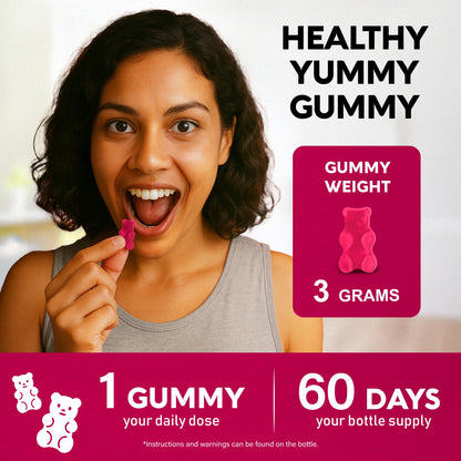 Vitamin B-Complex Gummies for Energy, Brain & Mood – Vegan Berry (60 Gummies, 2 Pack)