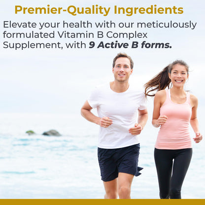 Premier Research Labs Complete B Vitamin Complex - 9 Active B Vitamins for Liver, Energy & Brain Support | 60 Caps