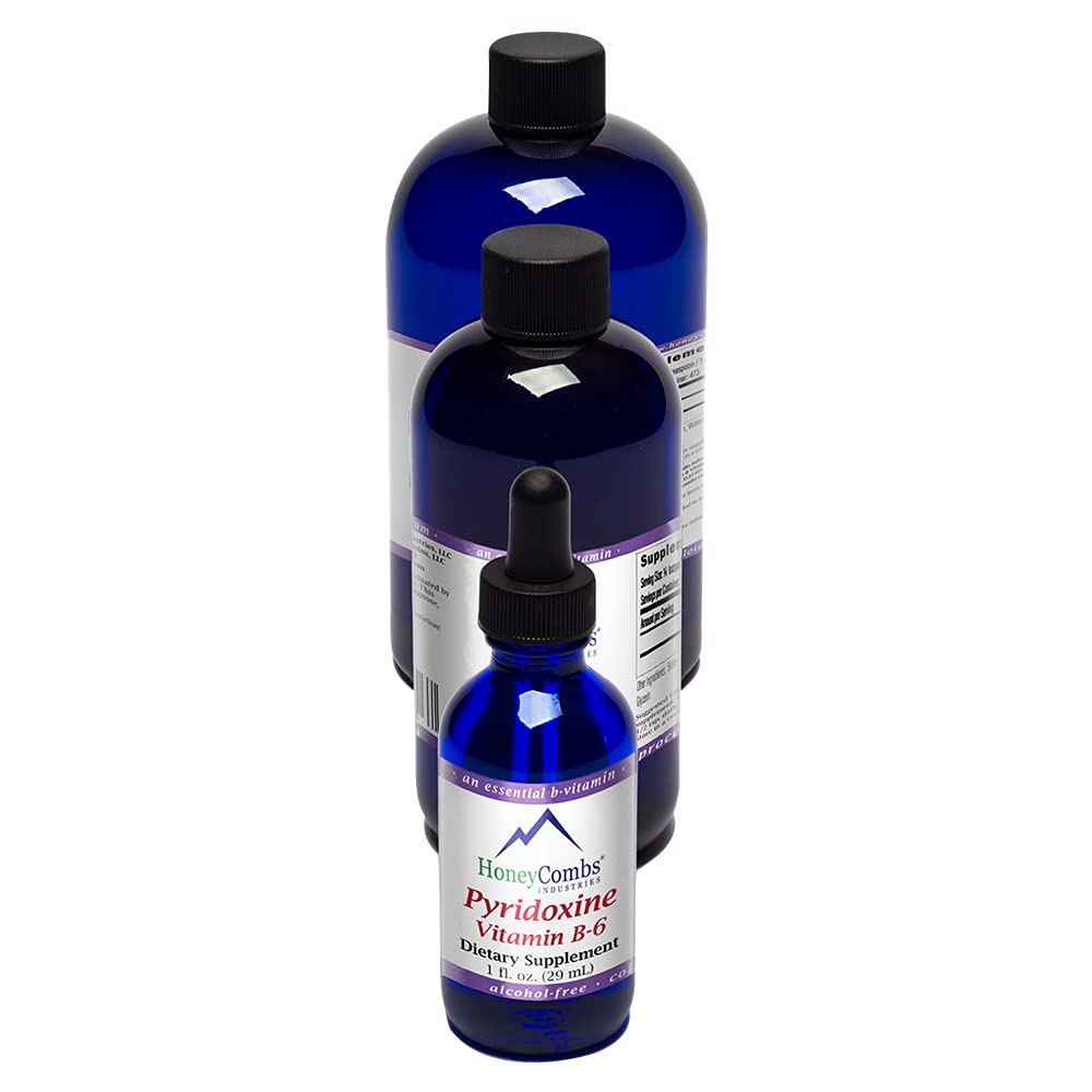 Vitamin B6 Drops (Pyridoxine) – Liquid B Vitamin for Brain & Immune Support (Alcohol-Free, 16 oz)