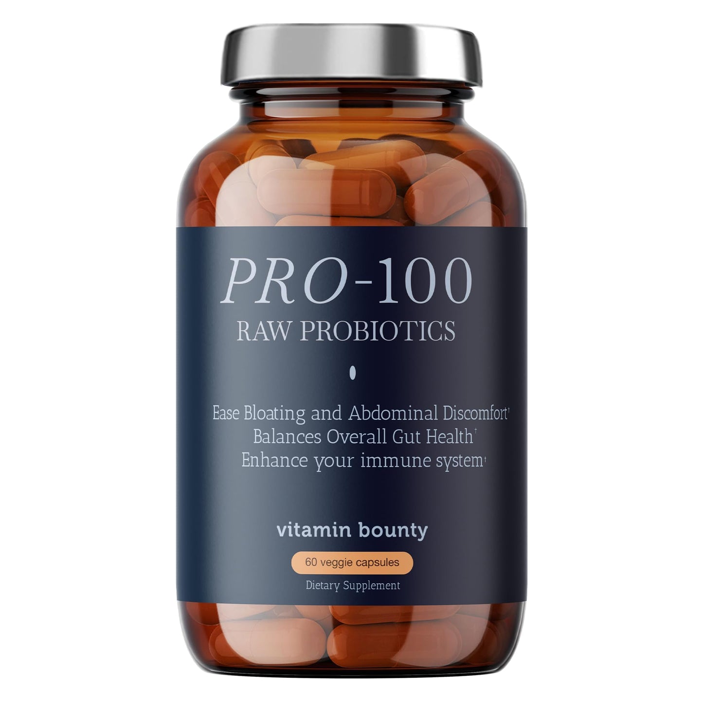 Vitamin Bounty Pro-100 Probiotic – 100B CFU, 13 Strains | Gut & Immune Support