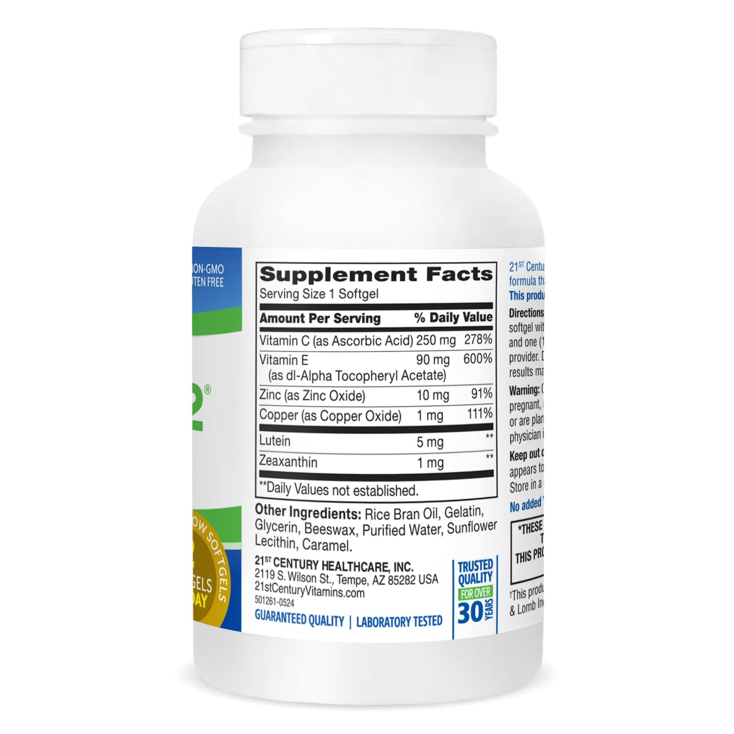 21st Century Healthy Eyes SuperView 2 Softgels - 120 Count | Eye Vitamin & Mineral Support
