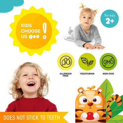 Vitamin D3 Gummies 2000 IU for Kids & Adults | High-Absorption Vegetarian D3 (60 Count)