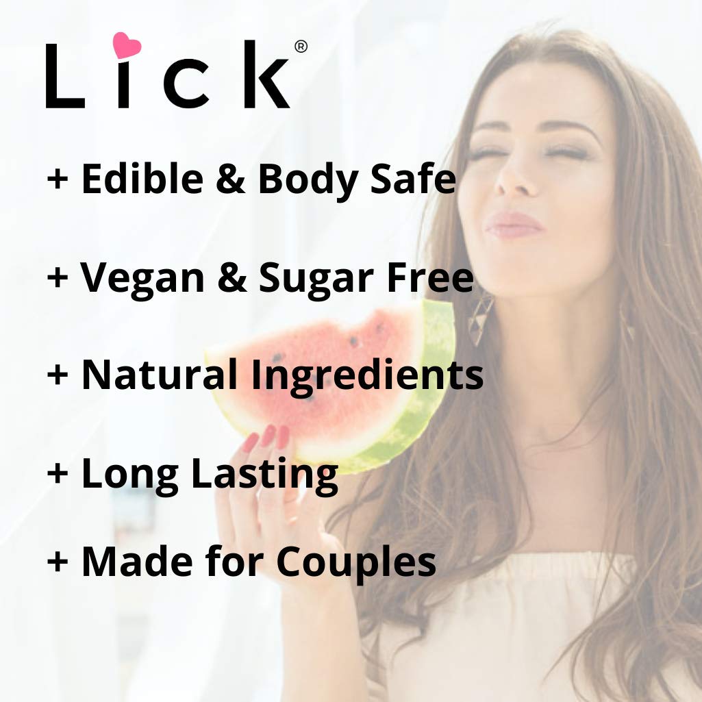 Watermelon Flavored Massage Oil for Couples – Edible, Non-Sticky & Vegan (4 oz)