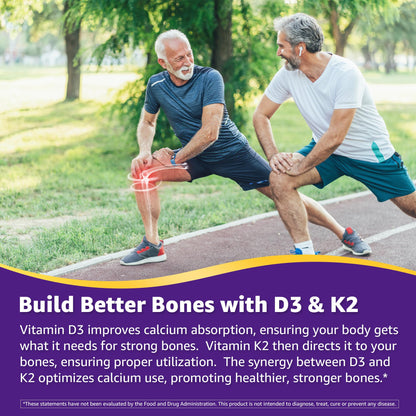 Vitamin K Complex Gummies with D3 (K2 MK7/MK4, K1) – 60 Gummies | Bone Support