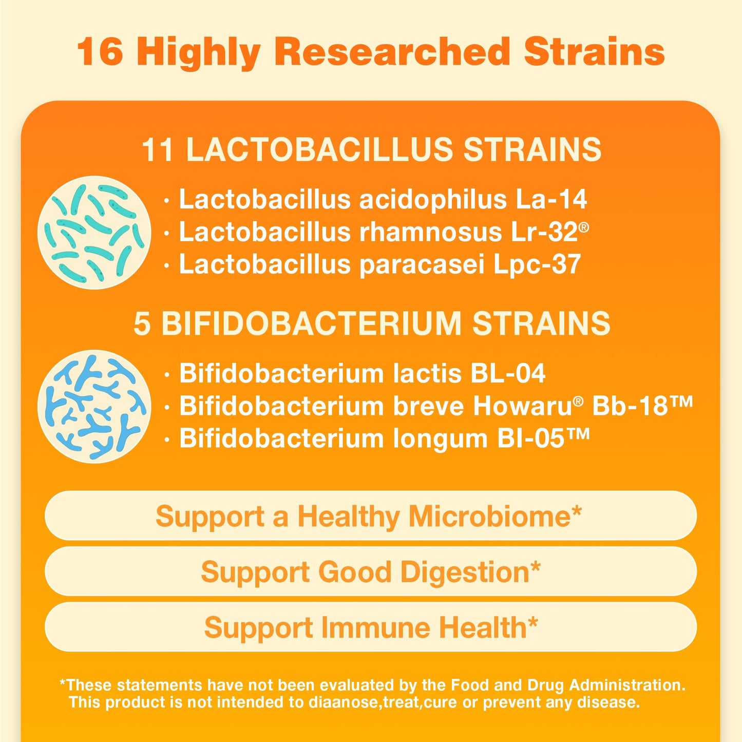 Vitamin World Probiotic 16 – 20B CFU, 16 Strains, Prebiotic Fiber