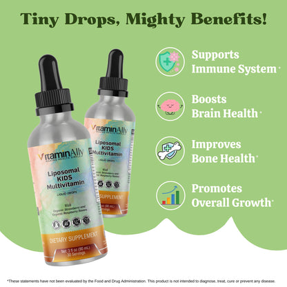 Vitaminally Liposomal Kids Multivitamin – Non-GMO, Sugar Free