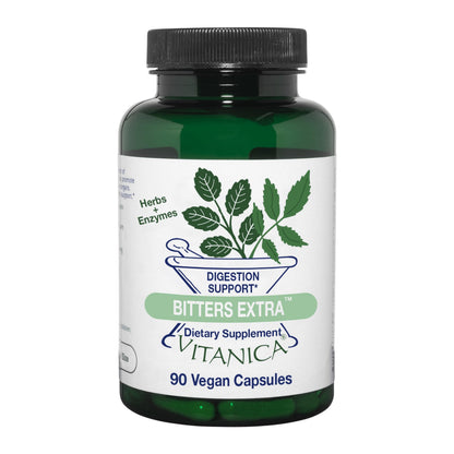 Vitanica Bitters Extra | Digestion Support, Vegan, 90 Capsules